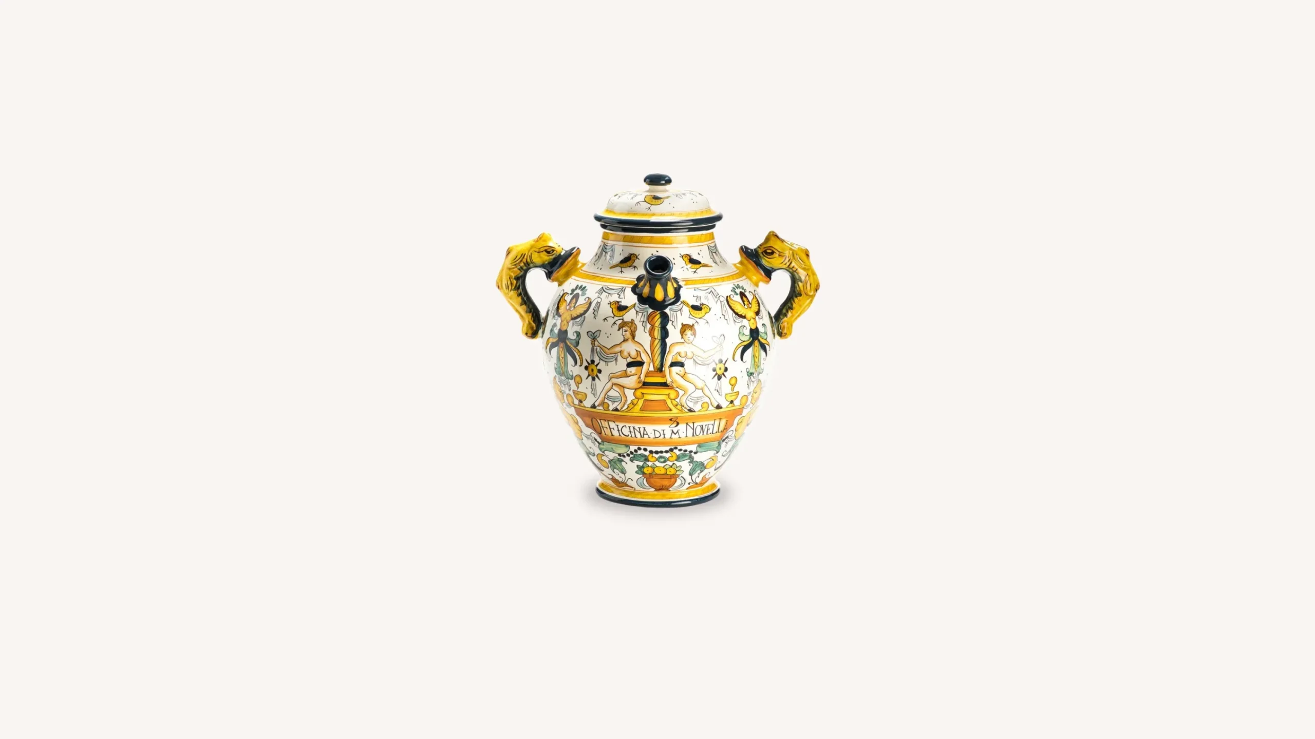 ceramic_vase_with_rectangular_decoration_0.webp Santa Maria Novella Terracotta & Ceramic>Ceramic Vase with Rectangular Decoration