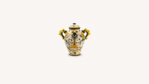 Santa Maria Novella Terracotta & Ceramic>Ceramic Vase with Rectangular Decoration