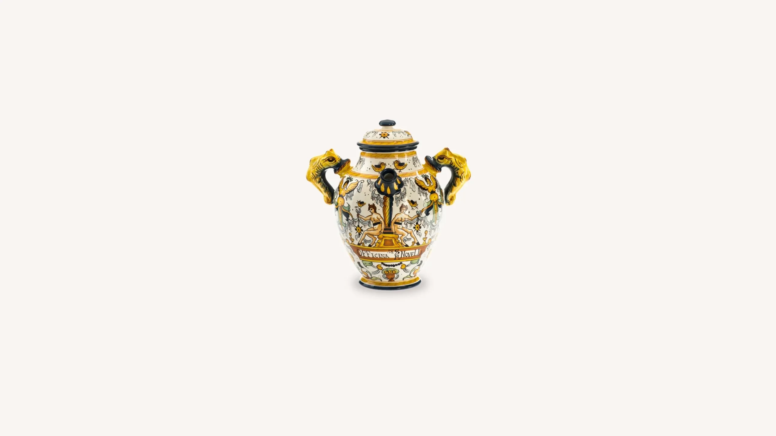 ceramic_vase_with_rectangular_decoration_1.webp Santa Maria Novella Terracotta & Ceramic>Ceramic Vase with Rectangular Decoration