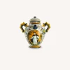 Santa Maria Novella Terracotta & Ceramic>Ceramic Vase With St. Peter The Martyr Decoration