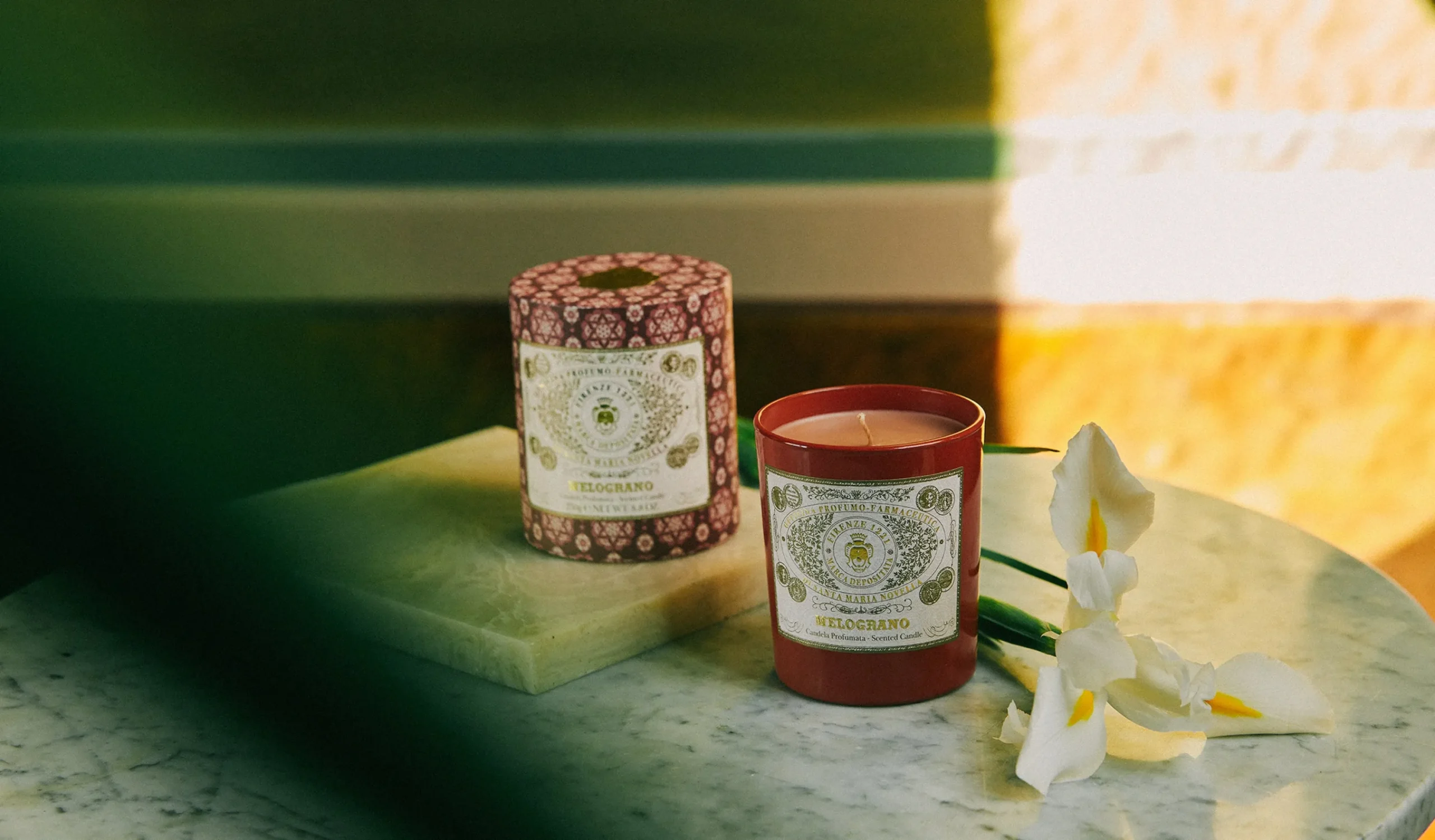 melograno_scented_candle_0.webp Santa Maria Novella Glass Candles>Melograno Scented Candle