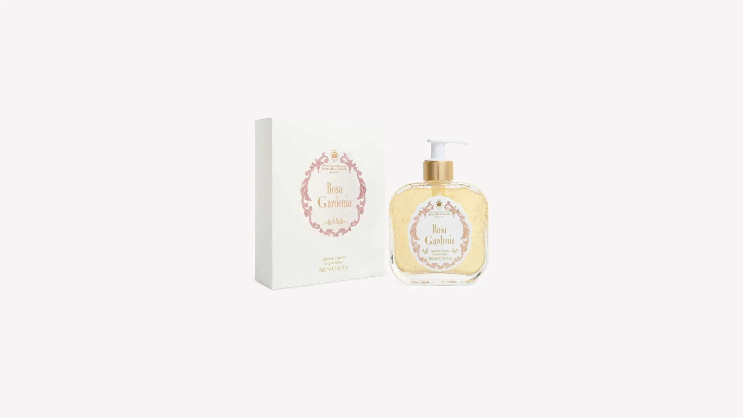 rosa_gardenia_liquid_soap_2.webp Santa Maria Novella Liquid Soaps>Rosa Gardenia Liquid Soap
