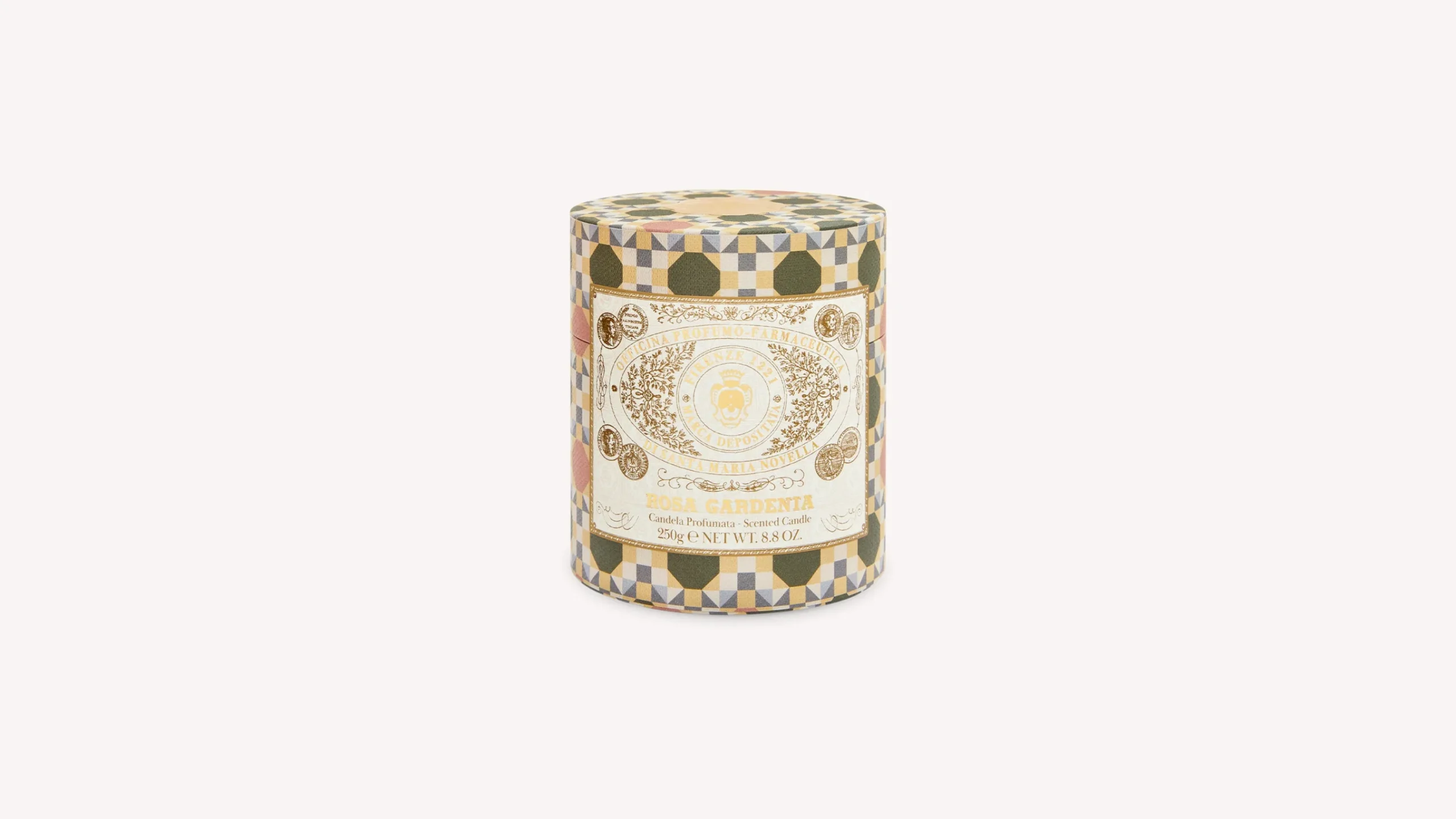 rosa_gardenia_scented_candle_4.webp Santa Maria Novella Glass Candles>Rosa Gardenia Scented Candle