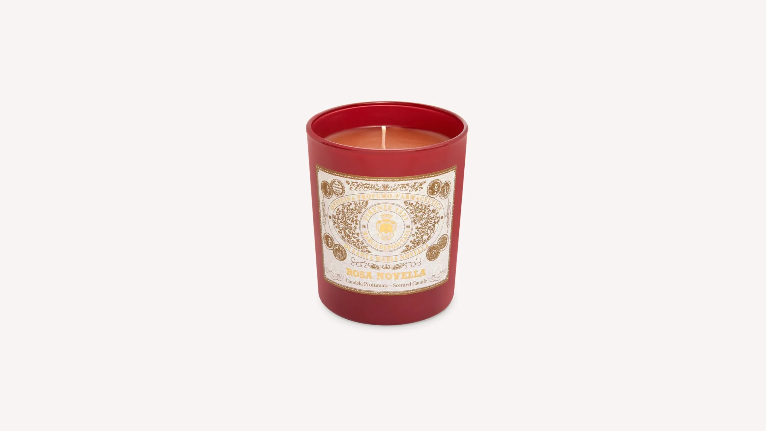rosa_novella_scented_candle_1.webp Santa Maria Novella Glass Candles>Rosa Novella Scented Candle