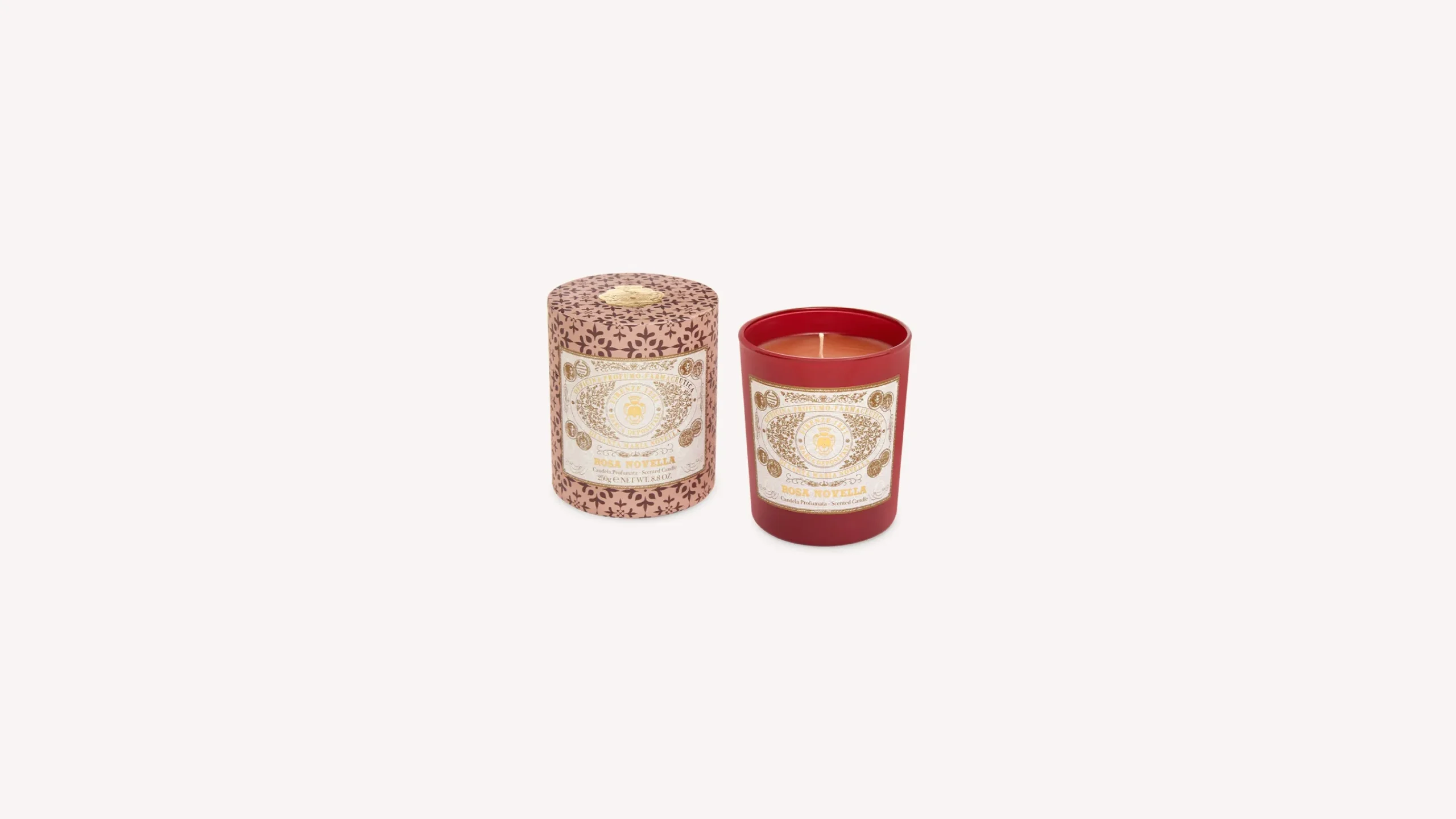 rosa_novella_scented_candle_3.webp Santa Maria Novella Glass Candles>Rosa Novella Scented Candle